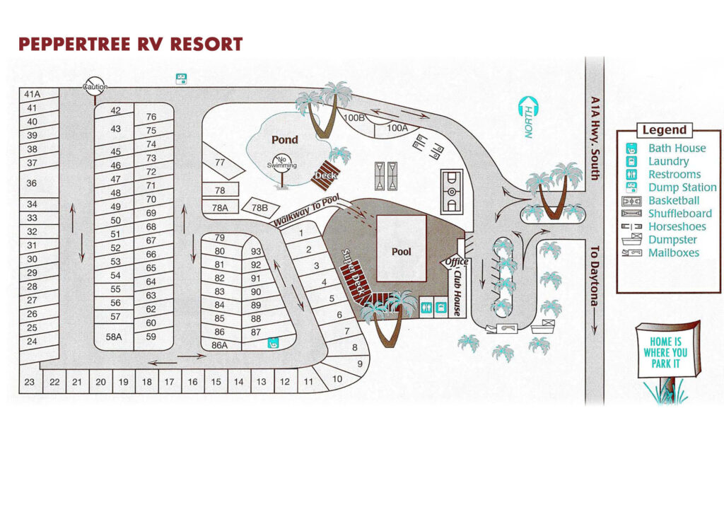 PepperTree RV Resort Diagram